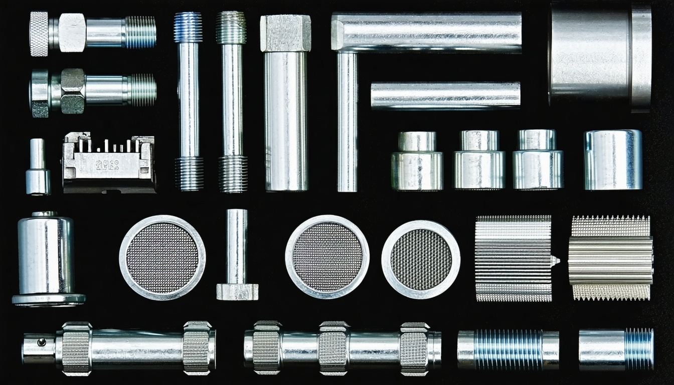 Componentes metálicos y plásticos fabricados